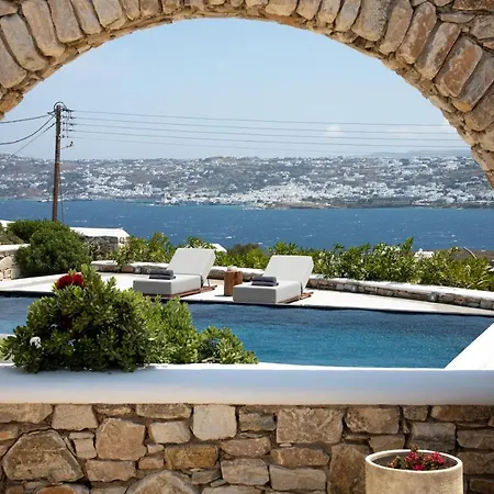 Dm Mykonos 14 Guests Private Pool Villa Mykonos Town